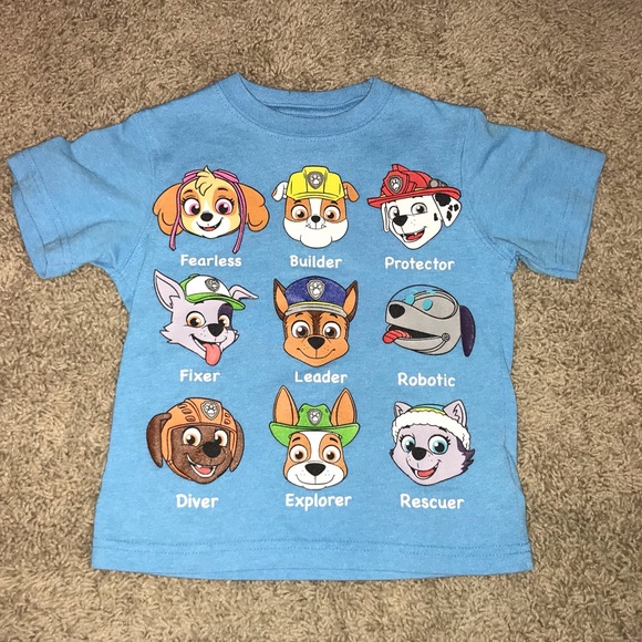 Paw Patrol Toddler Boy Graphic Short Sleeve T-Shirt Various Toddler Sizes NWT